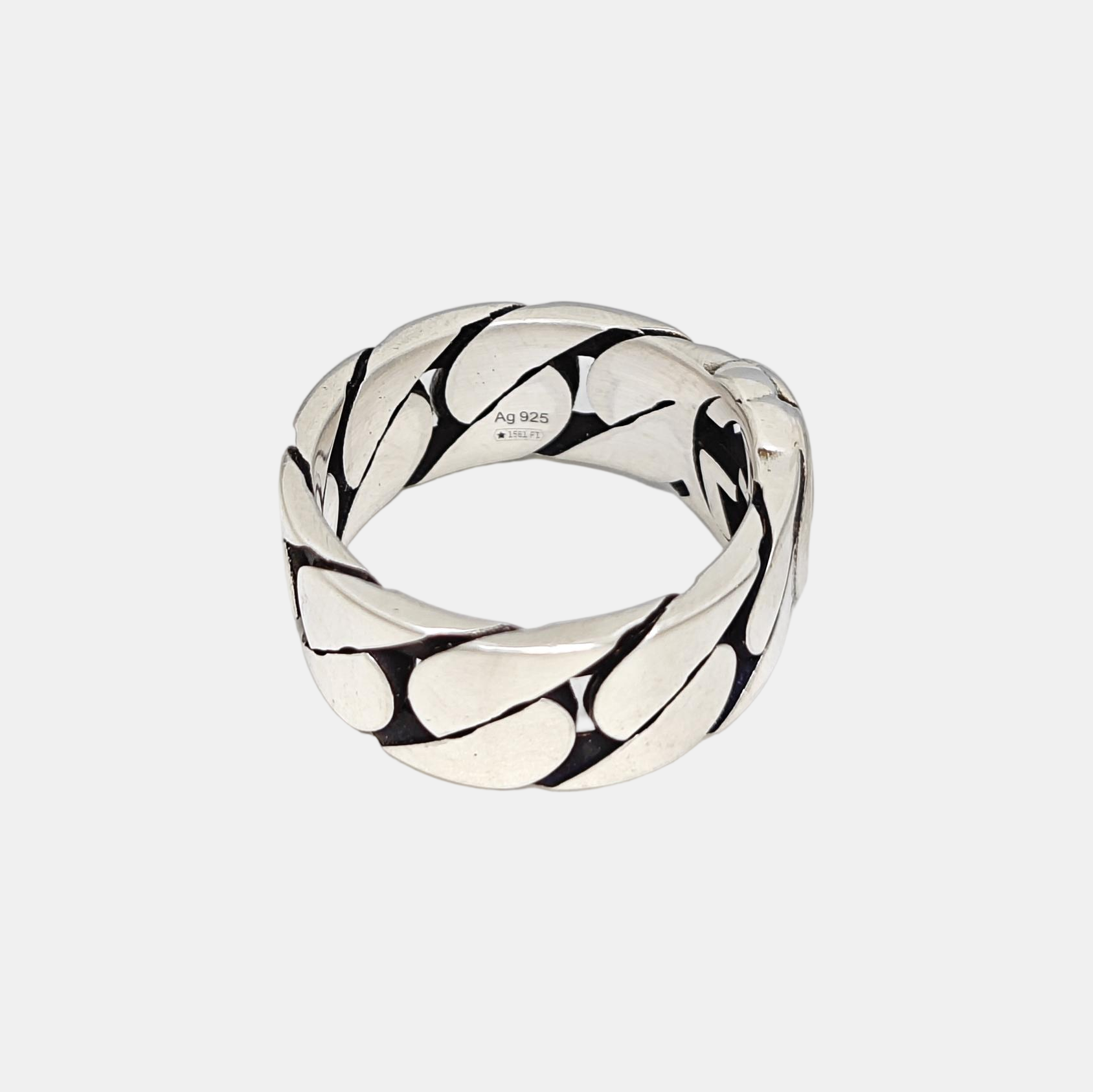 Interlocking G 925 Sterling Silver Ring HK 13