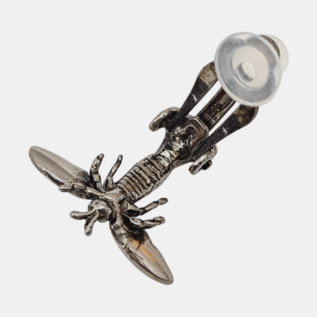 J'adior Metal Silver Clip On Earrings
