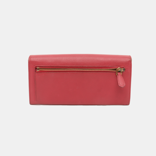Mini Bag Saffiano Calfskin Red Wallet