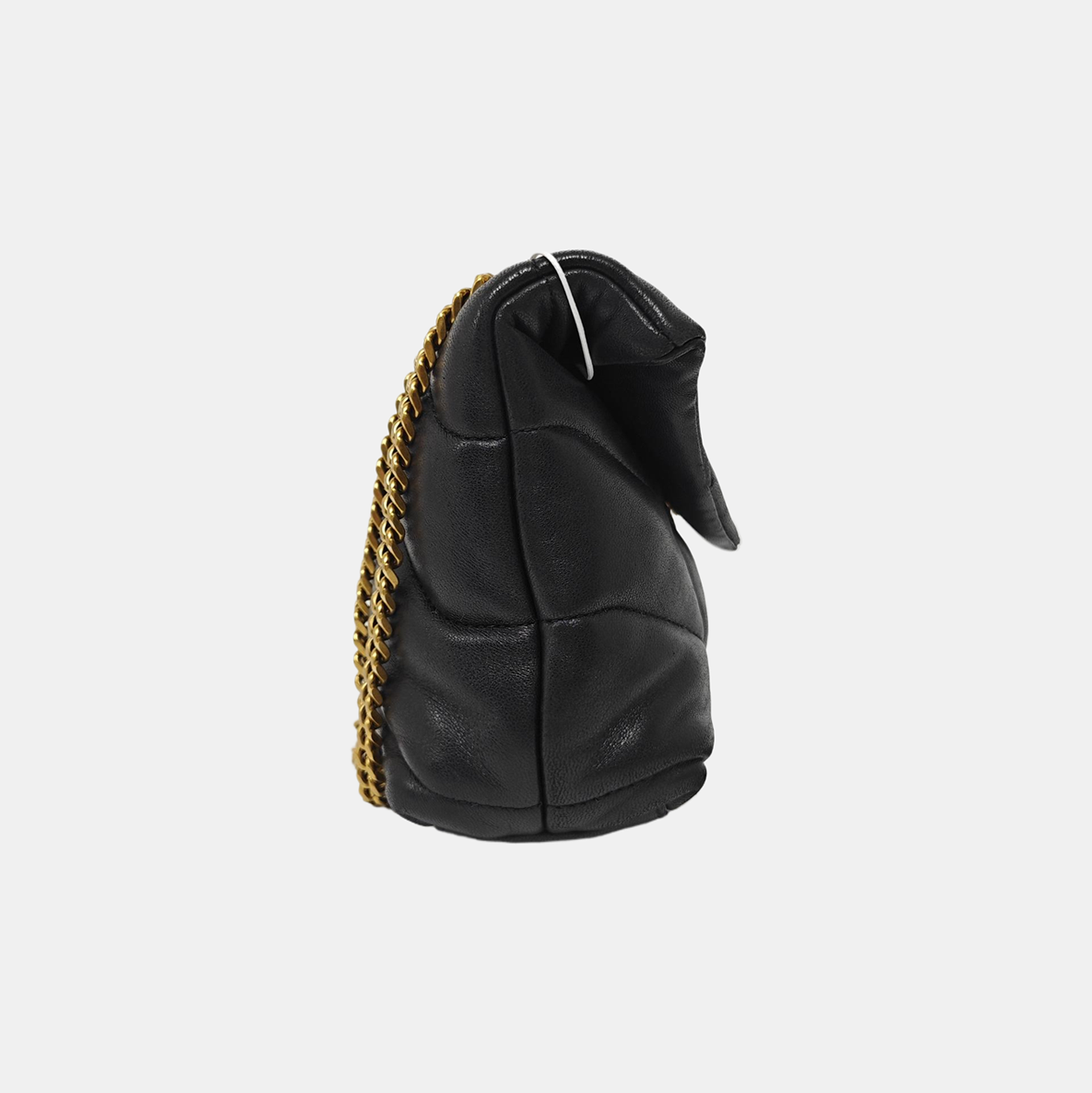 PUFFER Mini Chevron Lambskin Black