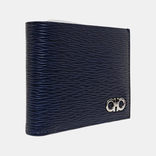 Authenticated pre-owned  Gancini Calfskin Blue Wallet - Wallet at Looply