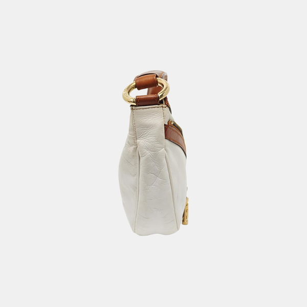 Calfskin Top Handle Bag White