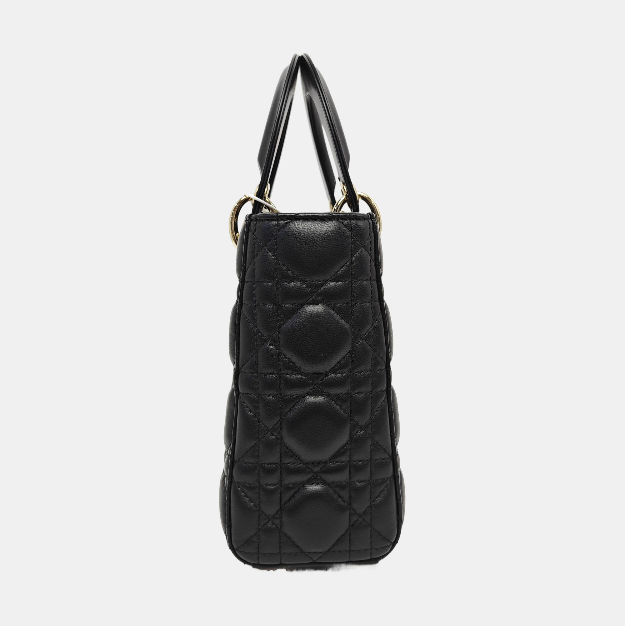 Lady Dior Small Cannage Lambskin Black