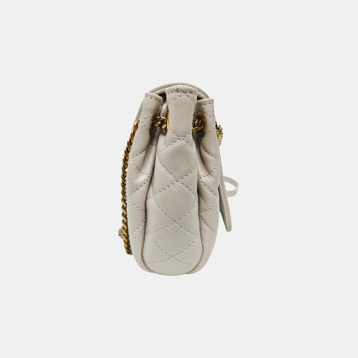 NOLITA Mini Quilted Lambskin White