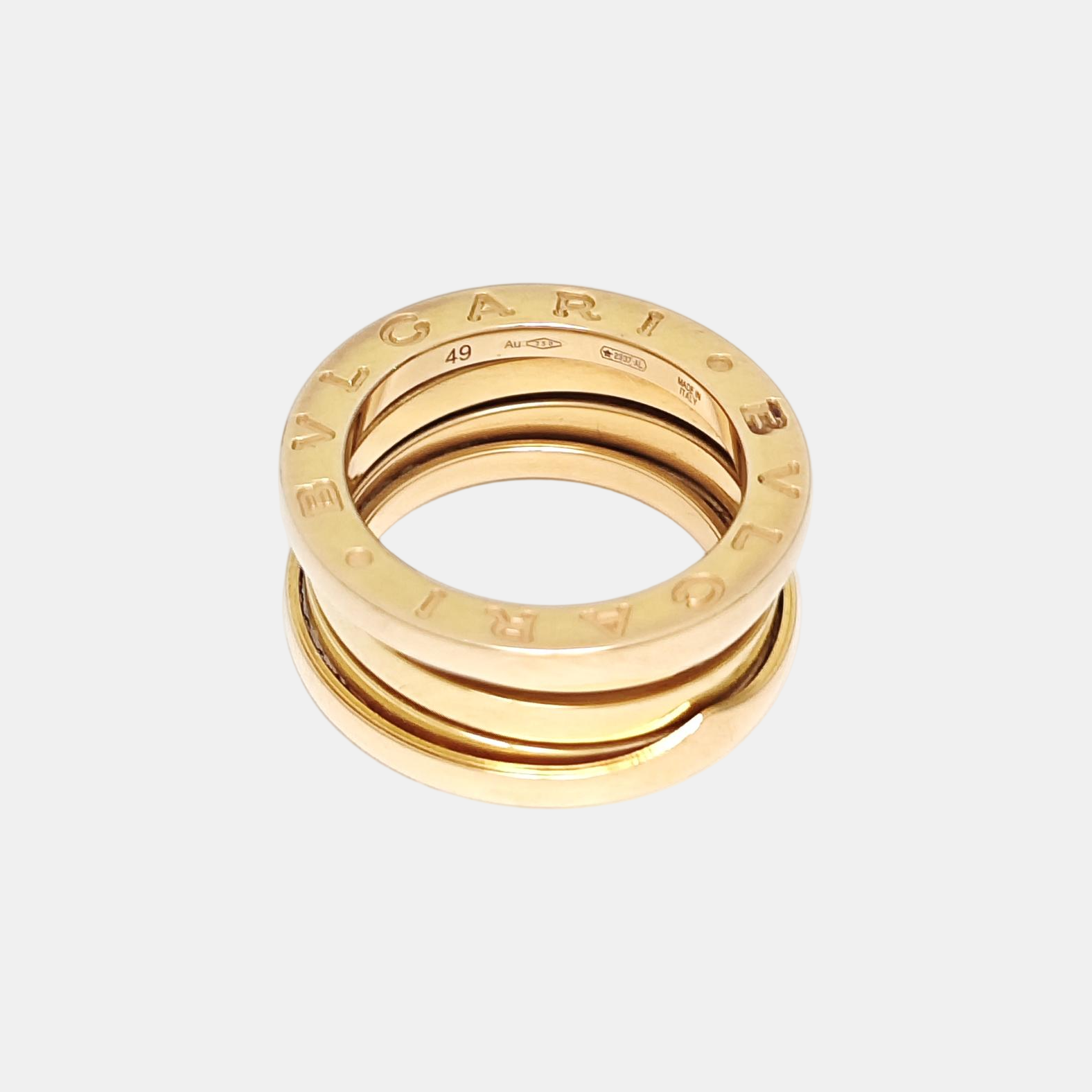 B.ZERO1 18k Rose Gold Ring EU 49