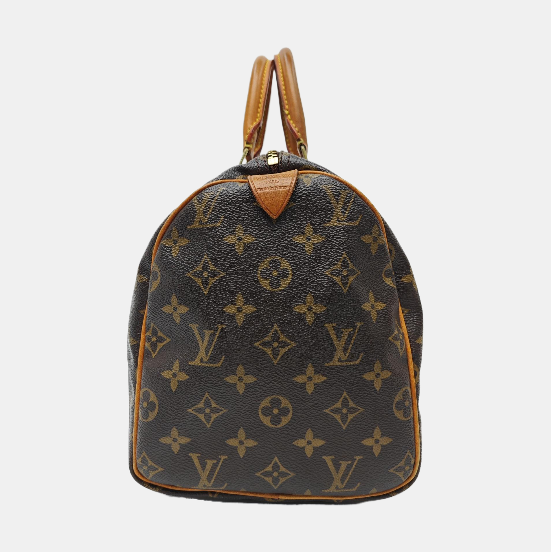 SPEEDY 30 Monogram Coated Canvas Brown