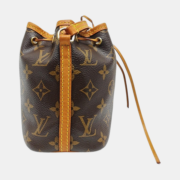 NÉONOÉ Nano Monogram Coated Canvas Brown