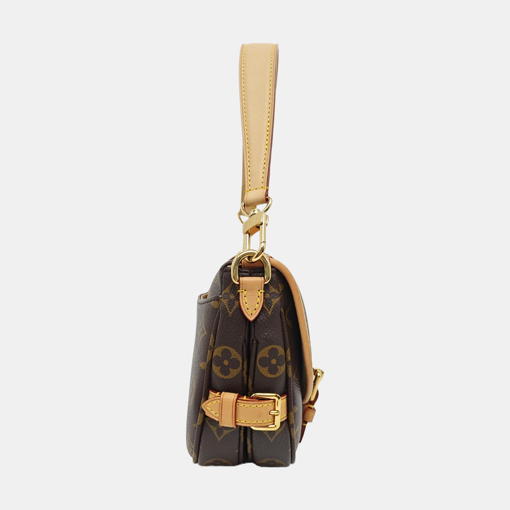 SAUMUR BB Monogram Coated Canvas Brown