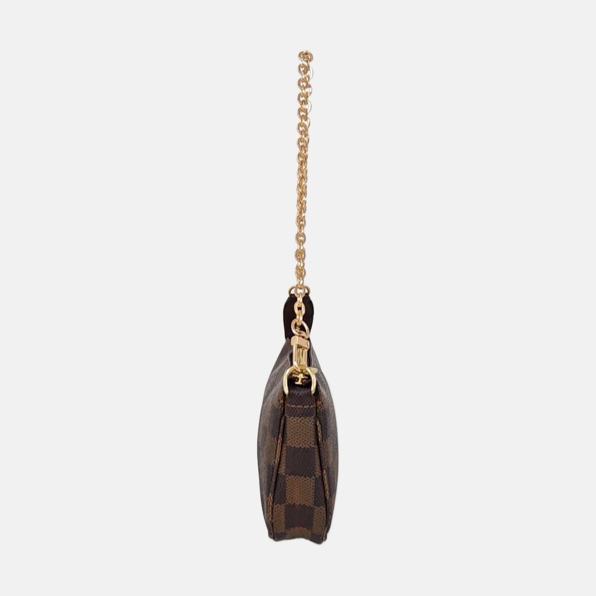 ACCESSOIRES Damier Ebene Coated Canvas Brown