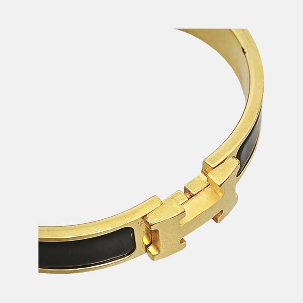 Clic H Metal Gold Bangle