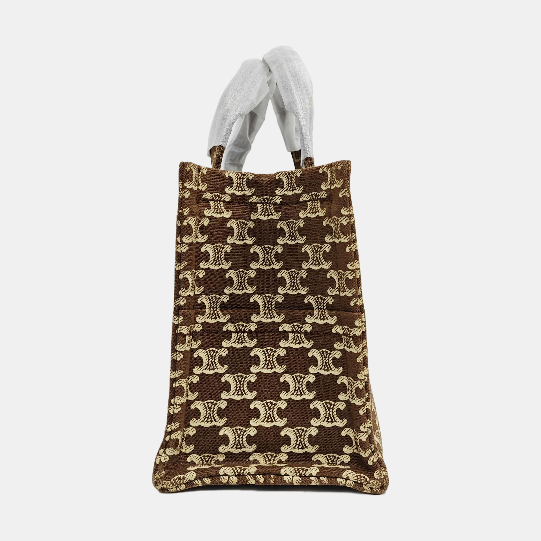 CABAS CELINE Small Fabric Brown