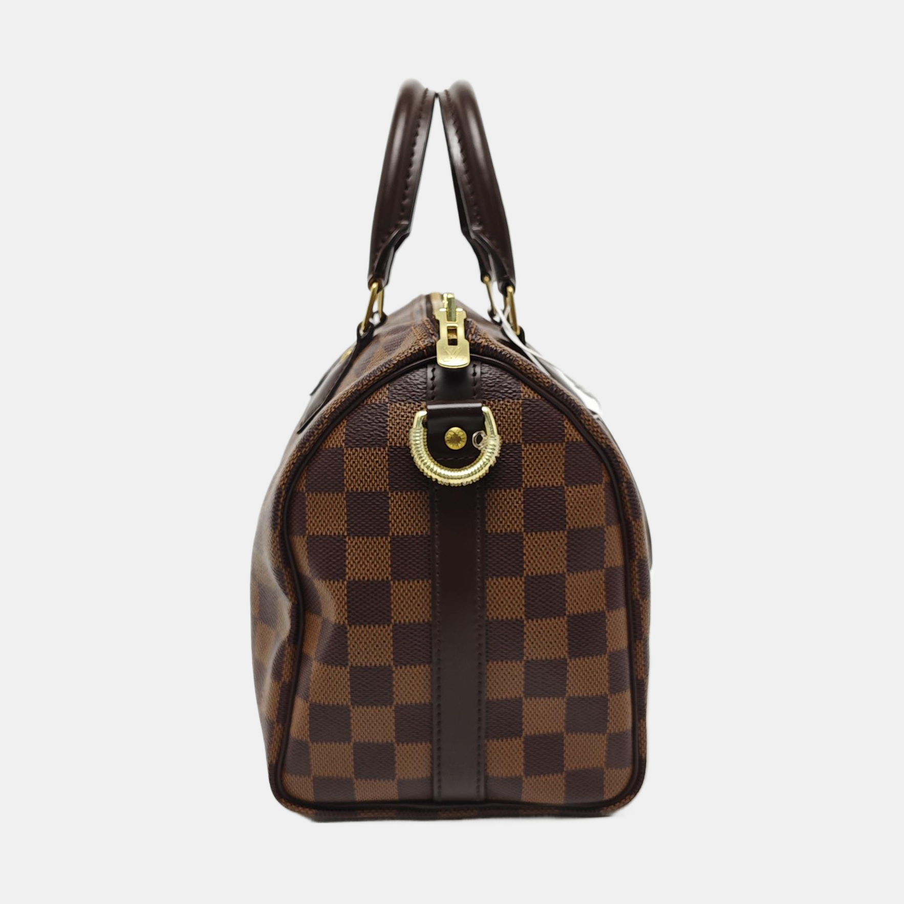 SPEEDY 25 Damier Ebene Coated Canvas Brown