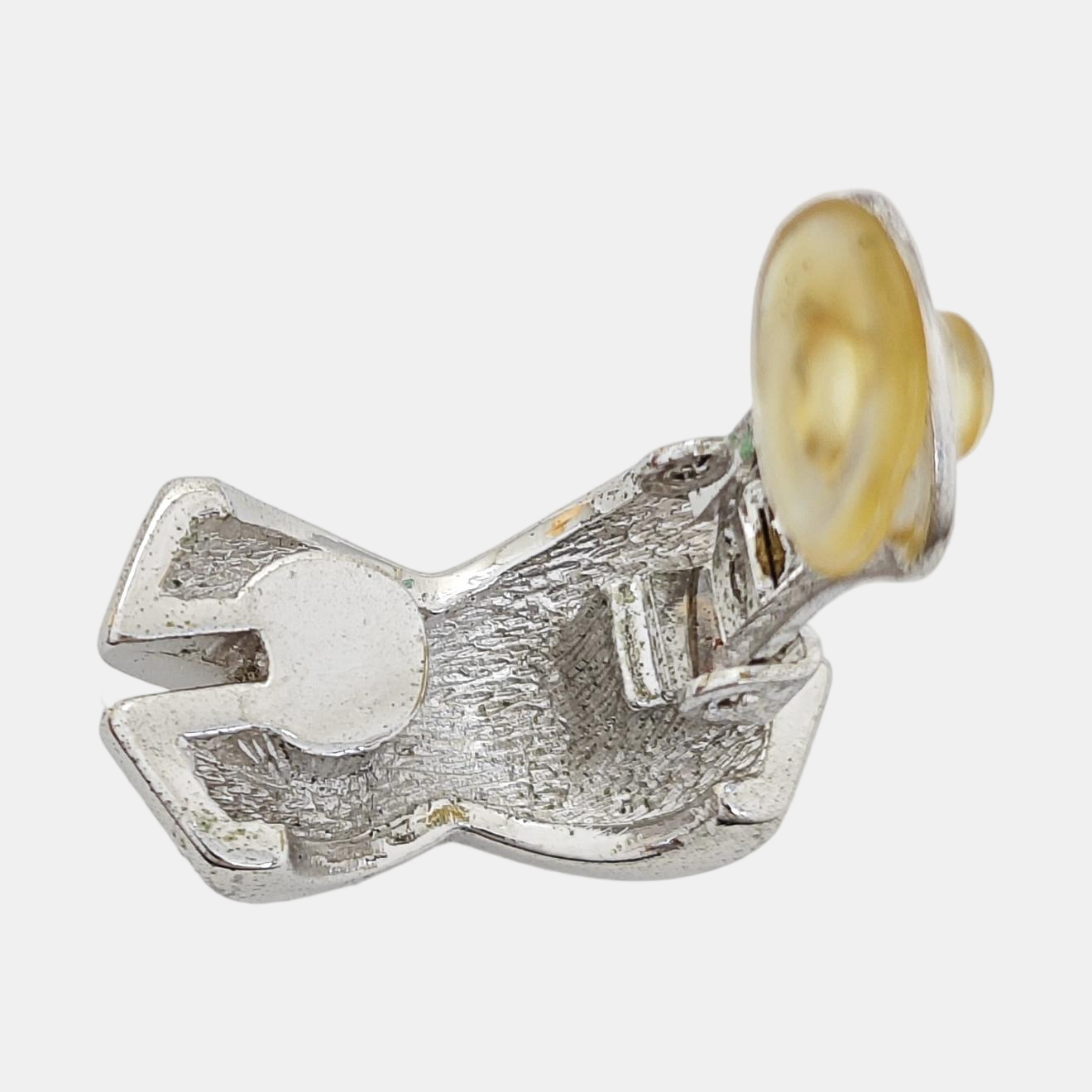 Metal Silver Clip On Earrings