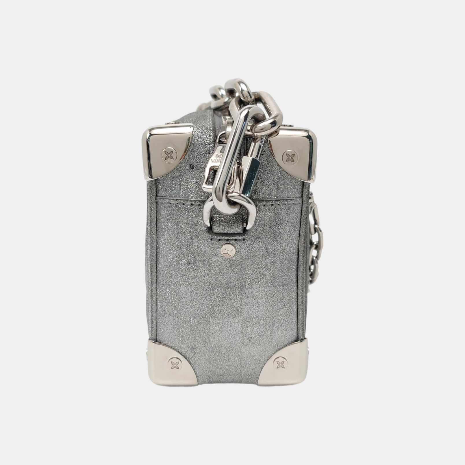 SOFT TRUNK Mini Damier Special Material Silver