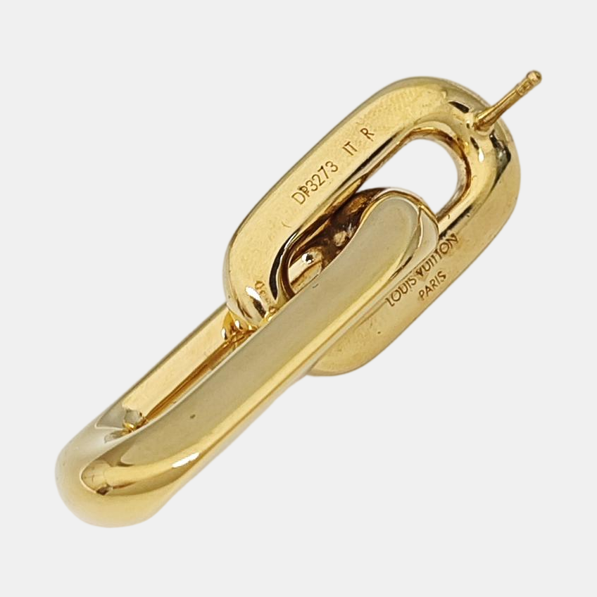 LV EDGE Metal Gold Earrings