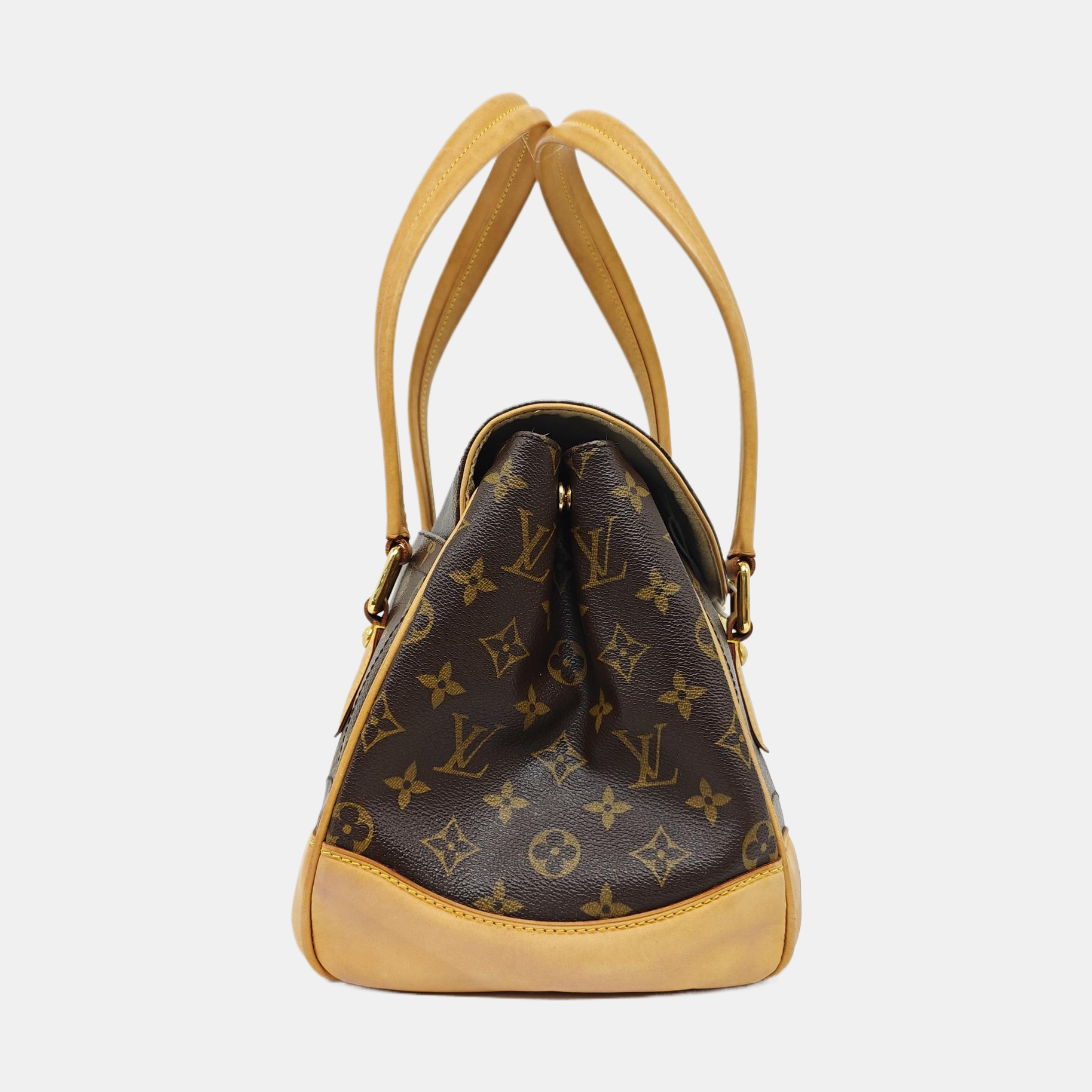 BEVERLY Monogram Coated Canvas Brown