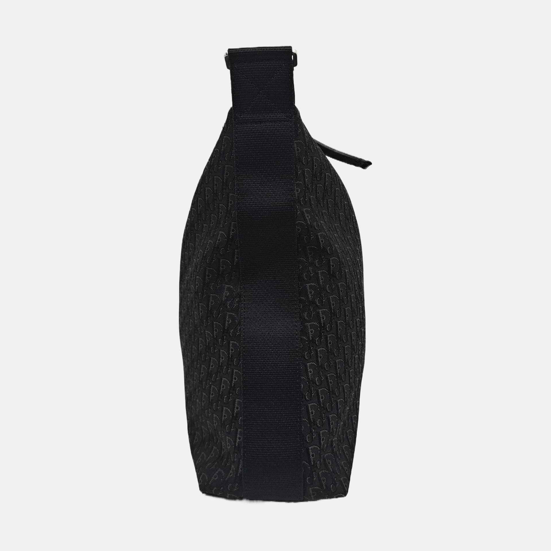 Oblique Canvas Shoulder Bag Black