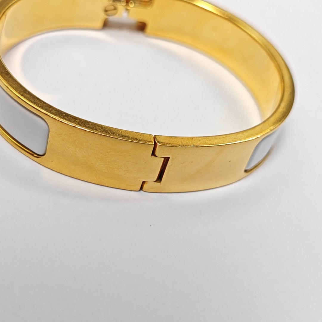 Clic H Metal Gold Bangle