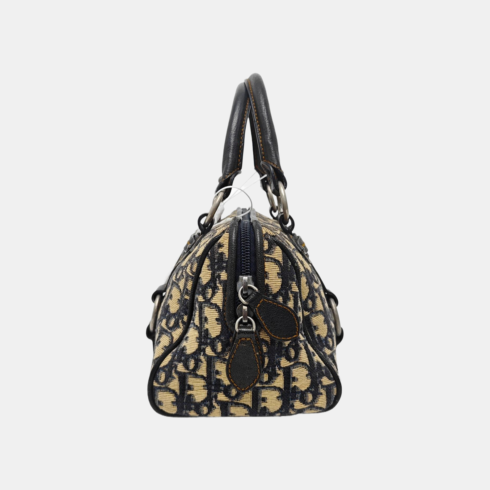 Oblique Canvas Top Handle Bag Multicolor