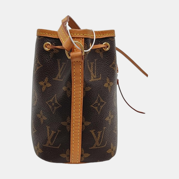 NÉONOÉ Nano Monogram Coated Canvas Brown