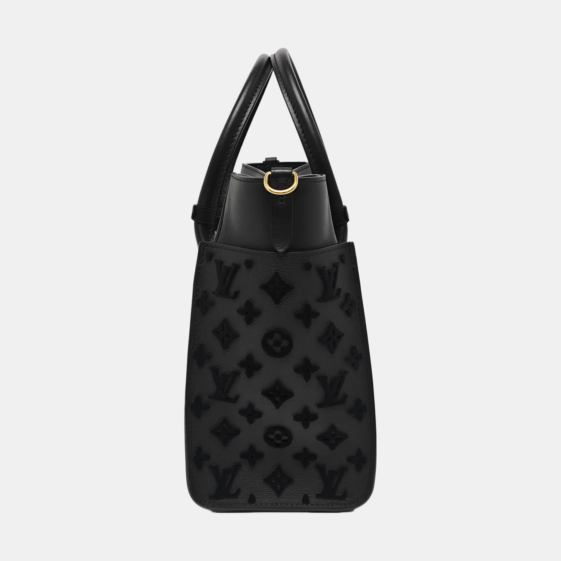 ON MY SIDE MM Monogram Calfskin Black