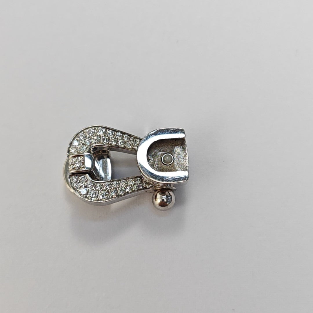 Force 10 18k White Gold Silver Pendant