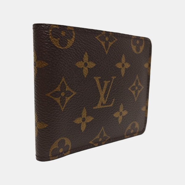 MULTIPLE Monogram Coated Canvas Brown Wallet