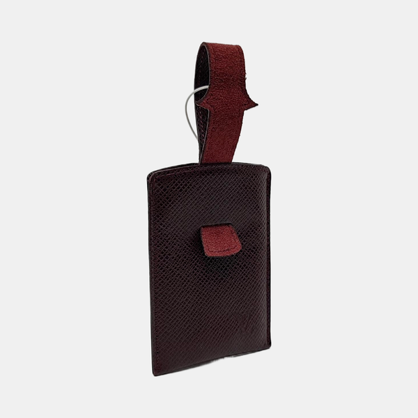 Leather Card Holder Red