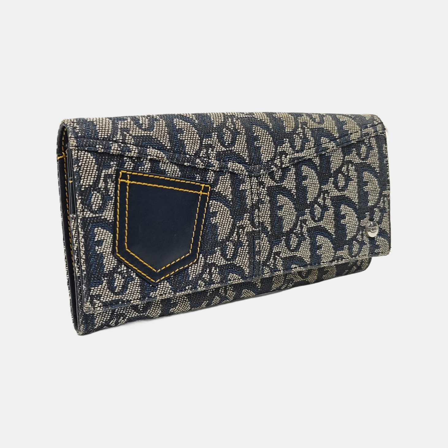 Oblique Canvas Wallet Blue