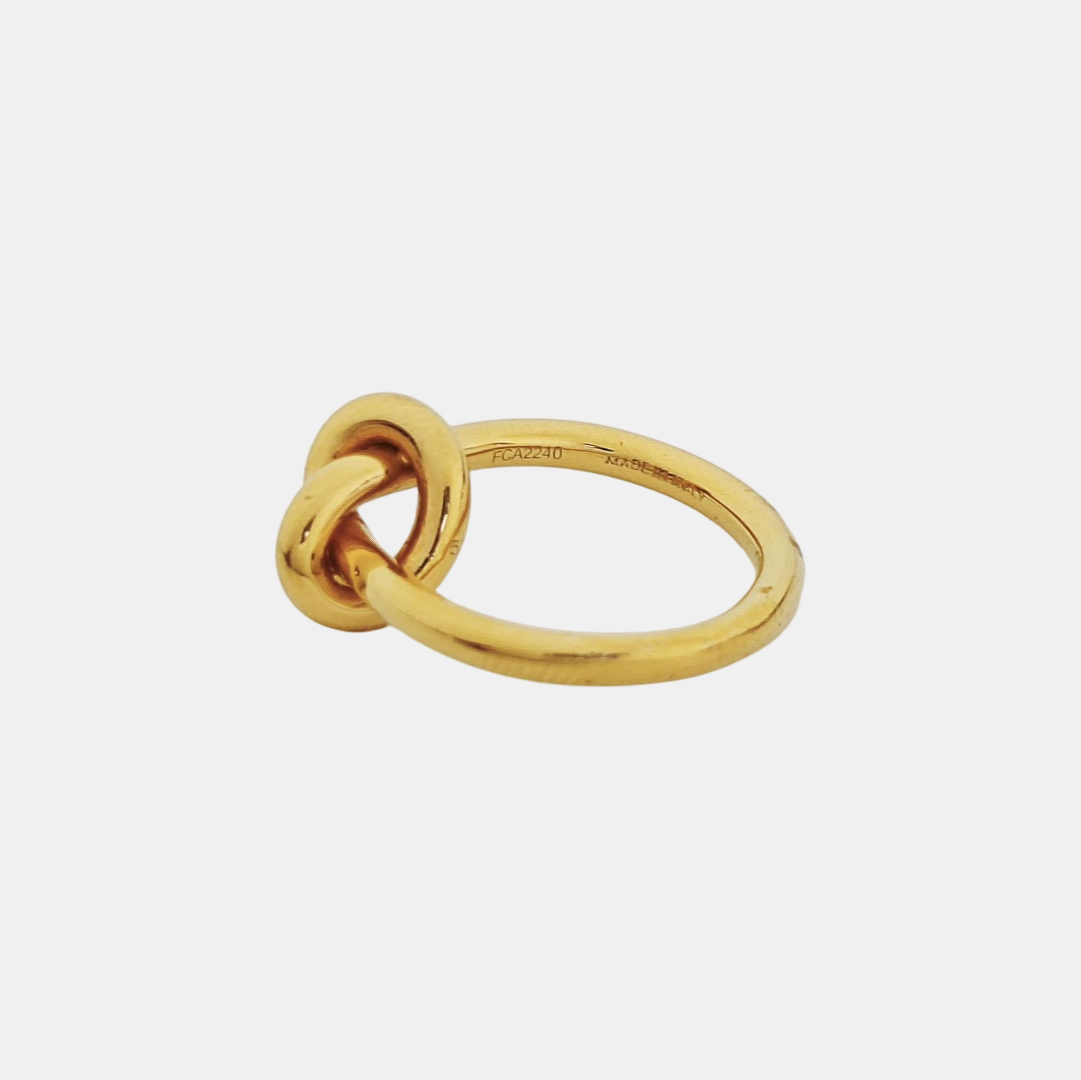 KNOT Brass Gold Ring EU 52