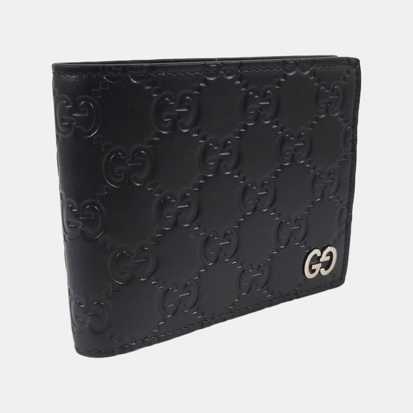 Signature Monogram Calfskin Black Wallet