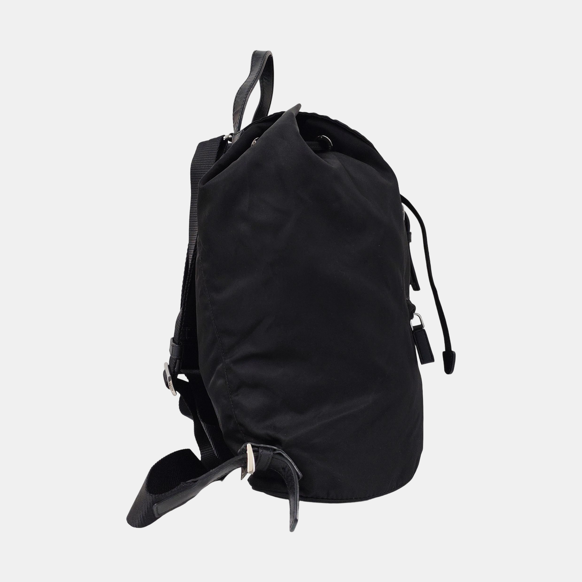 Nylon Backpack Black