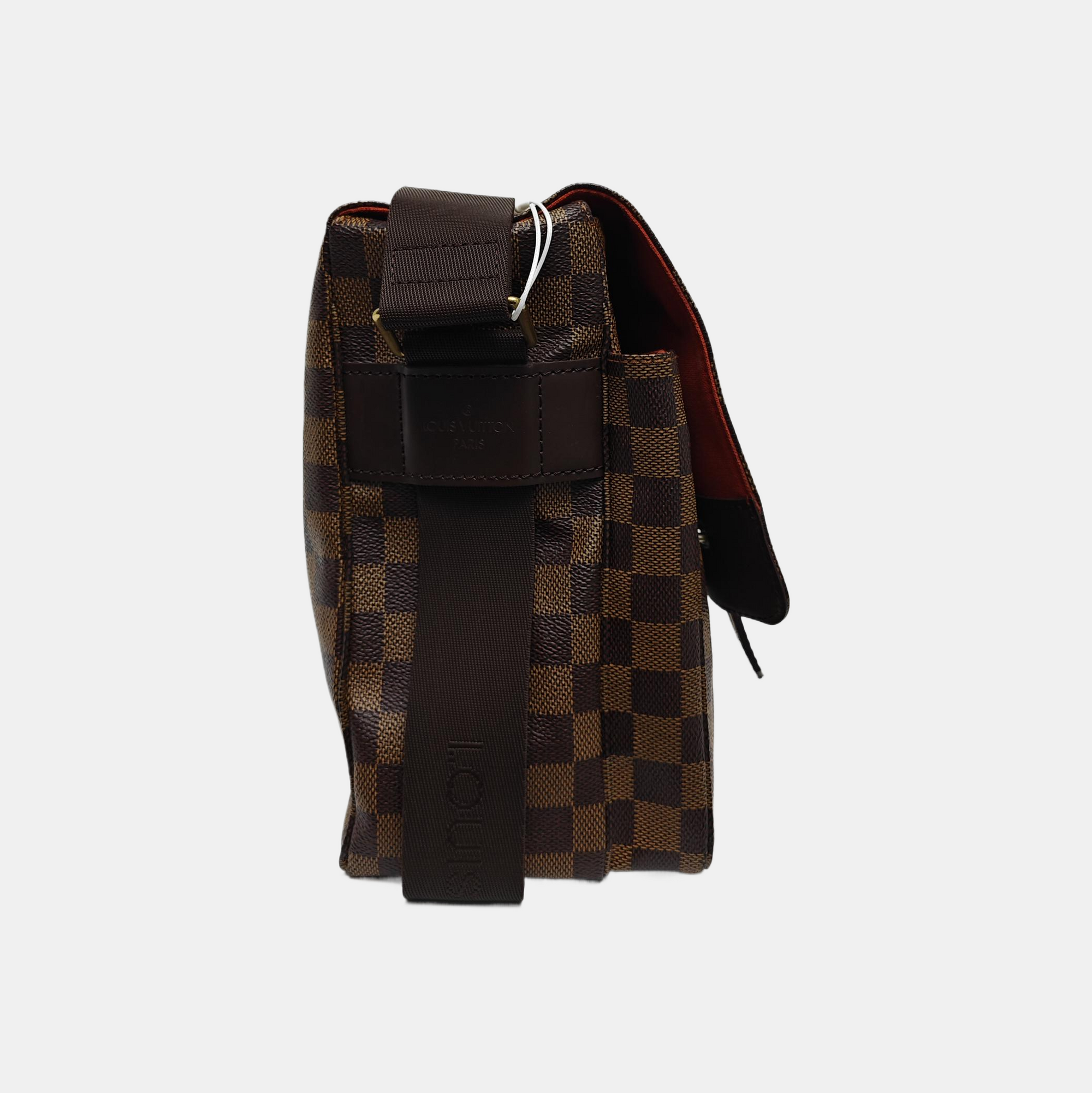 BROADWAY Damier Ebene Coated Canvas Brown