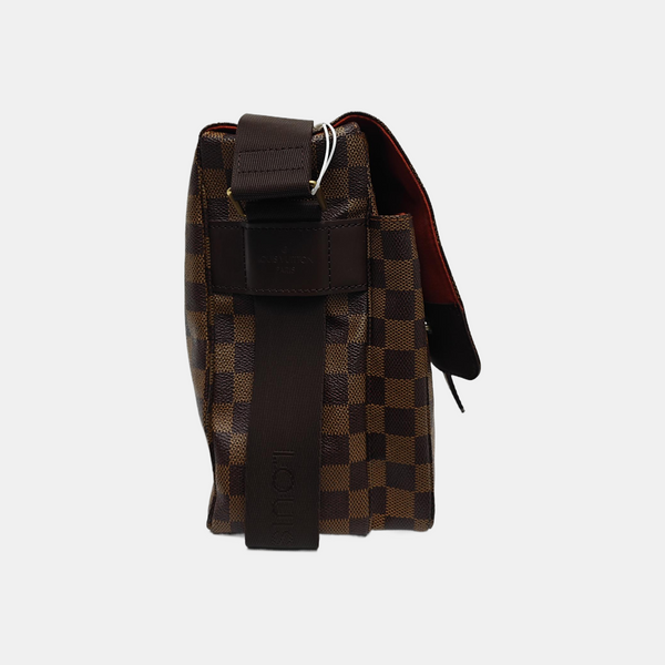BROADWAY Damier Ebene Coated Canvas Brown