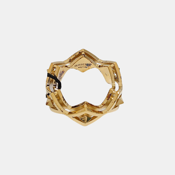 925 Sterling Silver Gold Ring EU 59