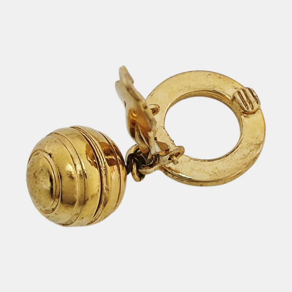 Metal Gold Clip On Earrings