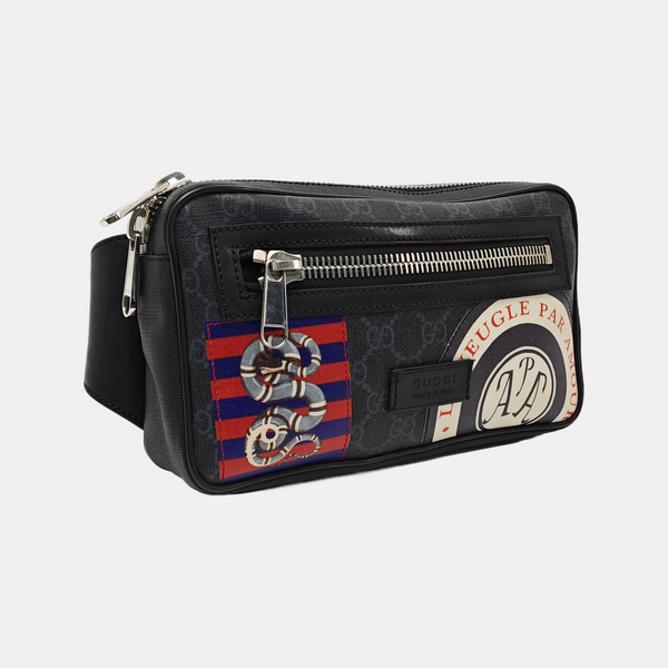 Courrier Monogram Coated Canvas Black