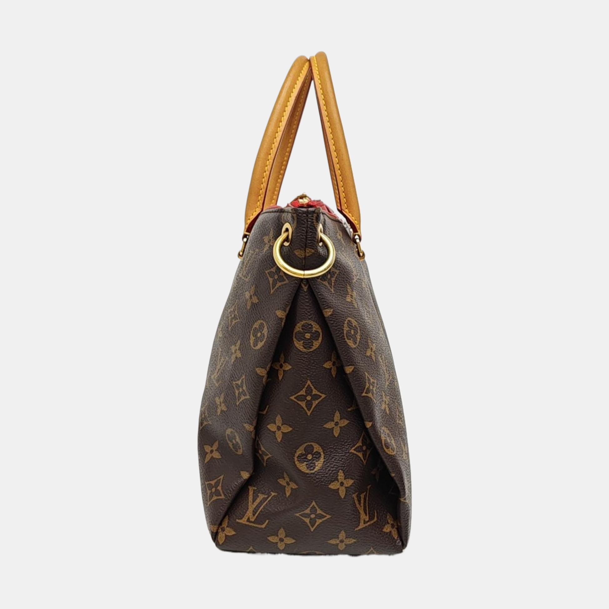 PALLAS MM Monogram Coated Canvas Brown