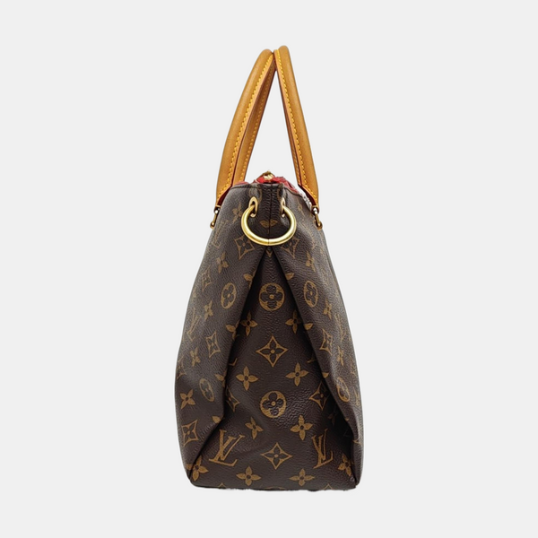 PALLAS MM Monogram Coated Canvas Brown