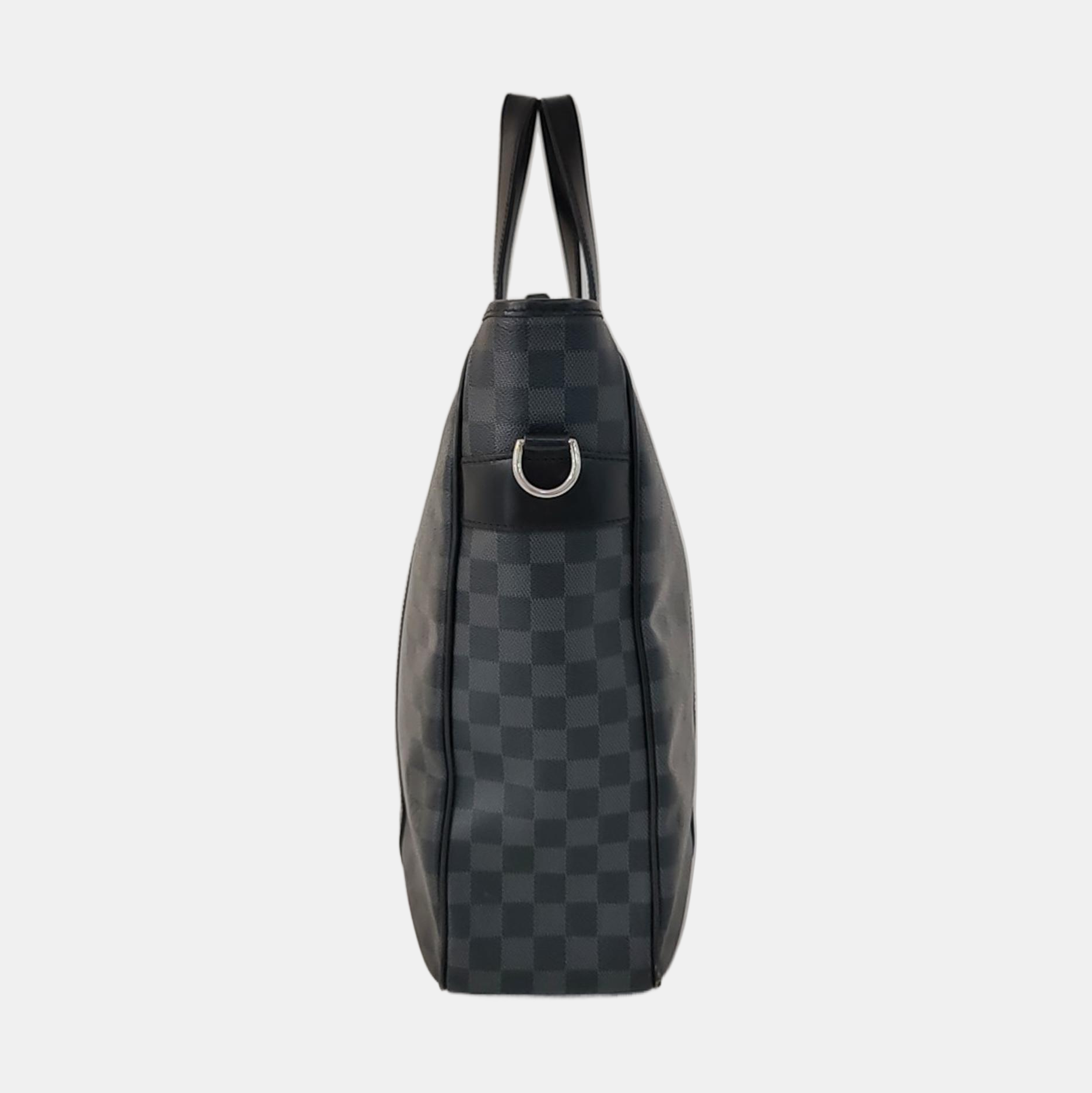TADAO MM Damier Graphite Coated Canvas Gray