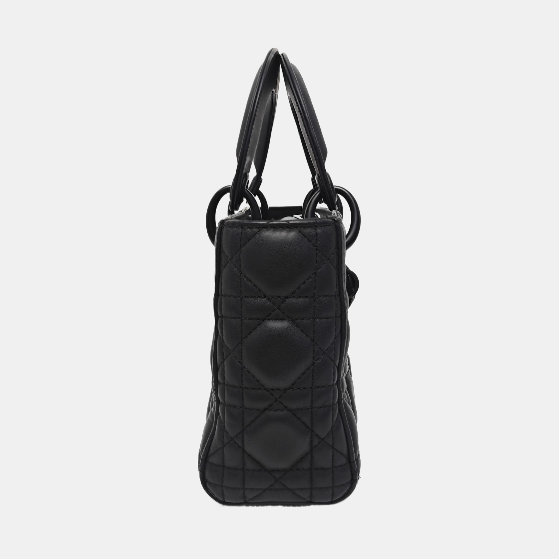 Lady Dior Mini Cannage Lambskin Black