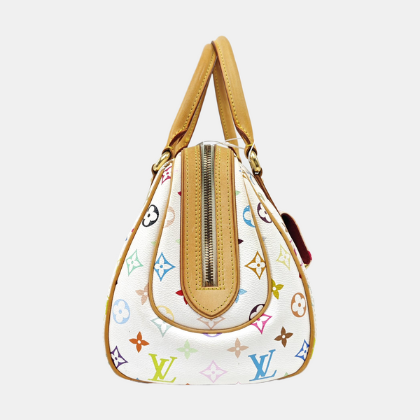 LV × TM PRISCILLA Monogram Coated Canvas White