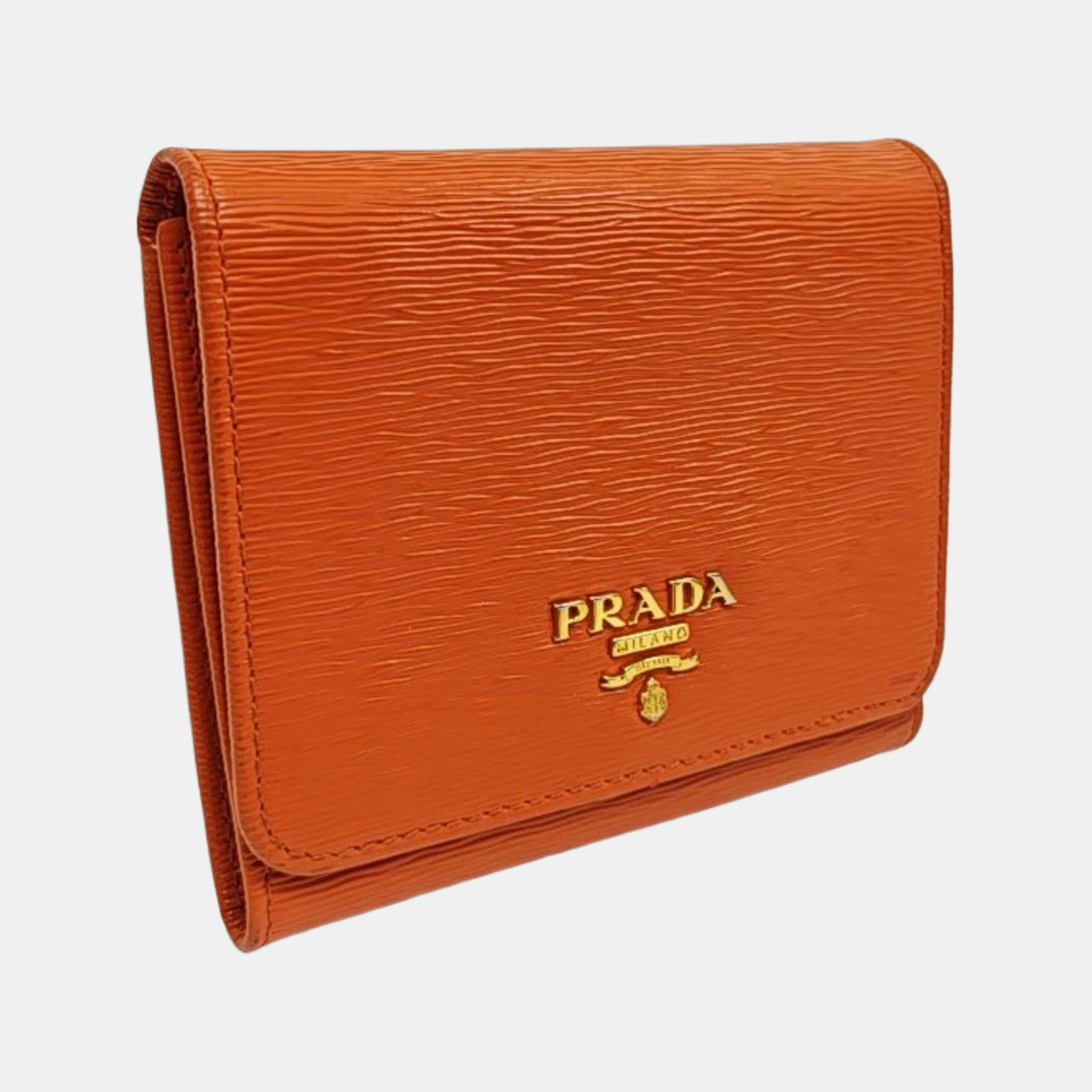 Saffiano Calfskin Wallet Orange