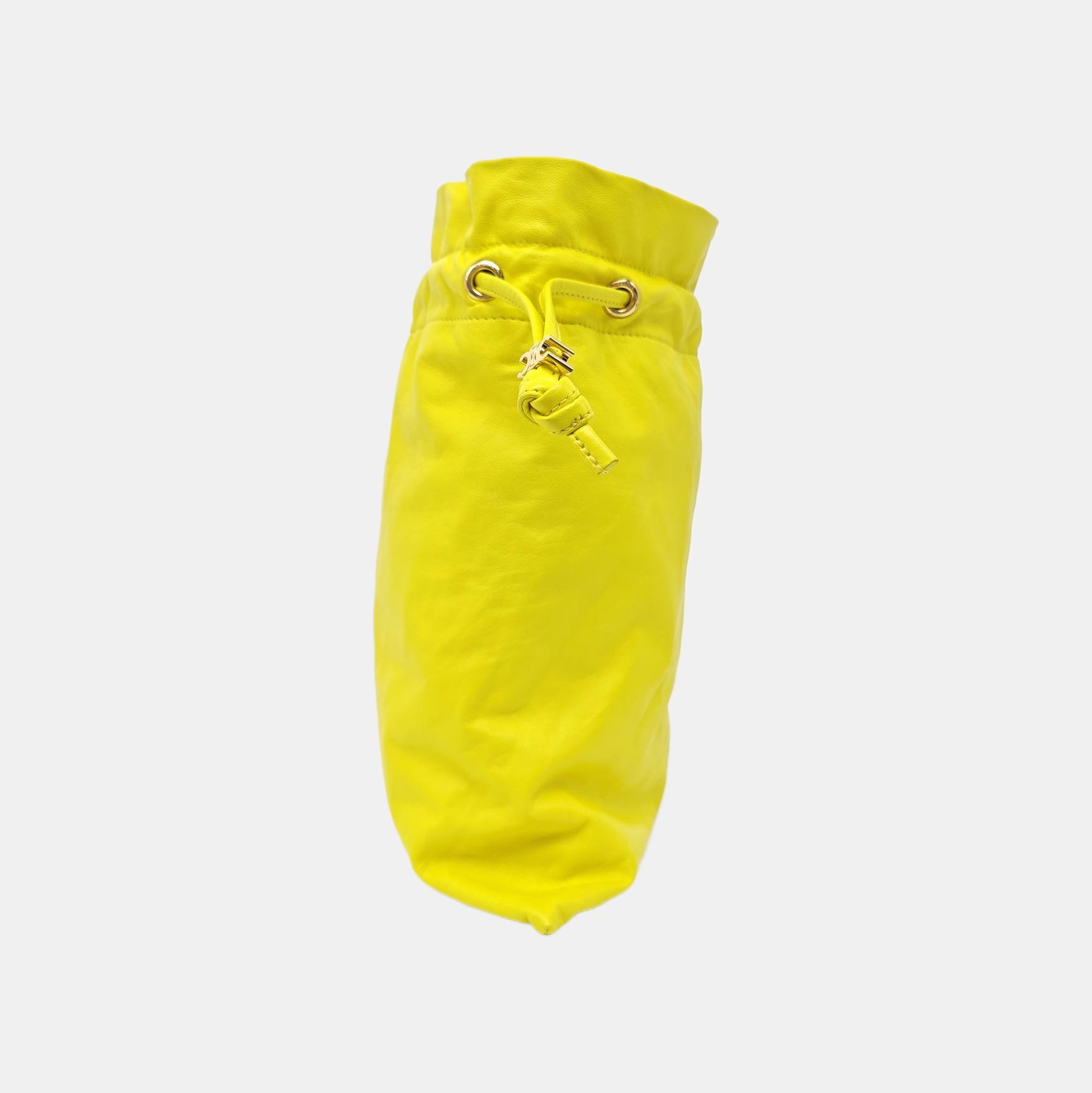 CRYSTAL POUCH Small Lambskin Yellow
