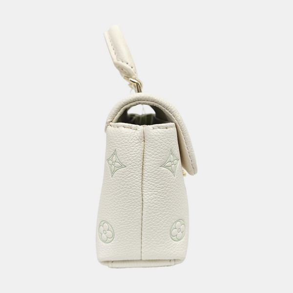 MADELEINE Mini Monogram Calfskin White