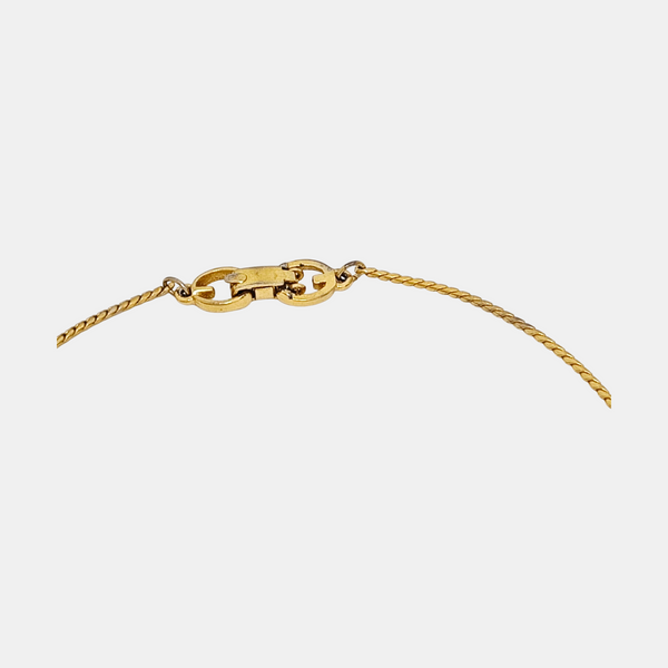 4G Logo Metal Gold Necklace
