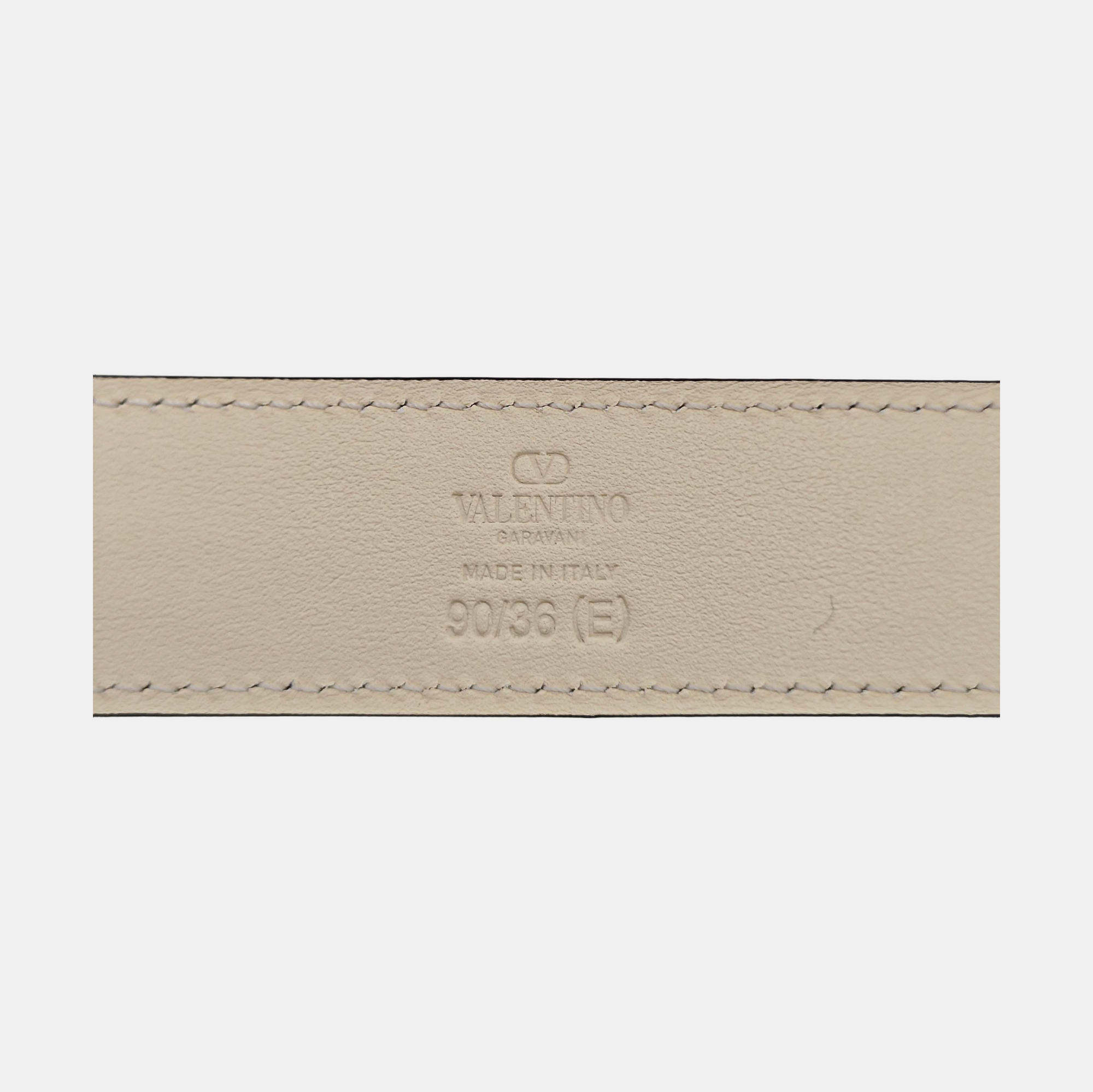 Leather Belt White