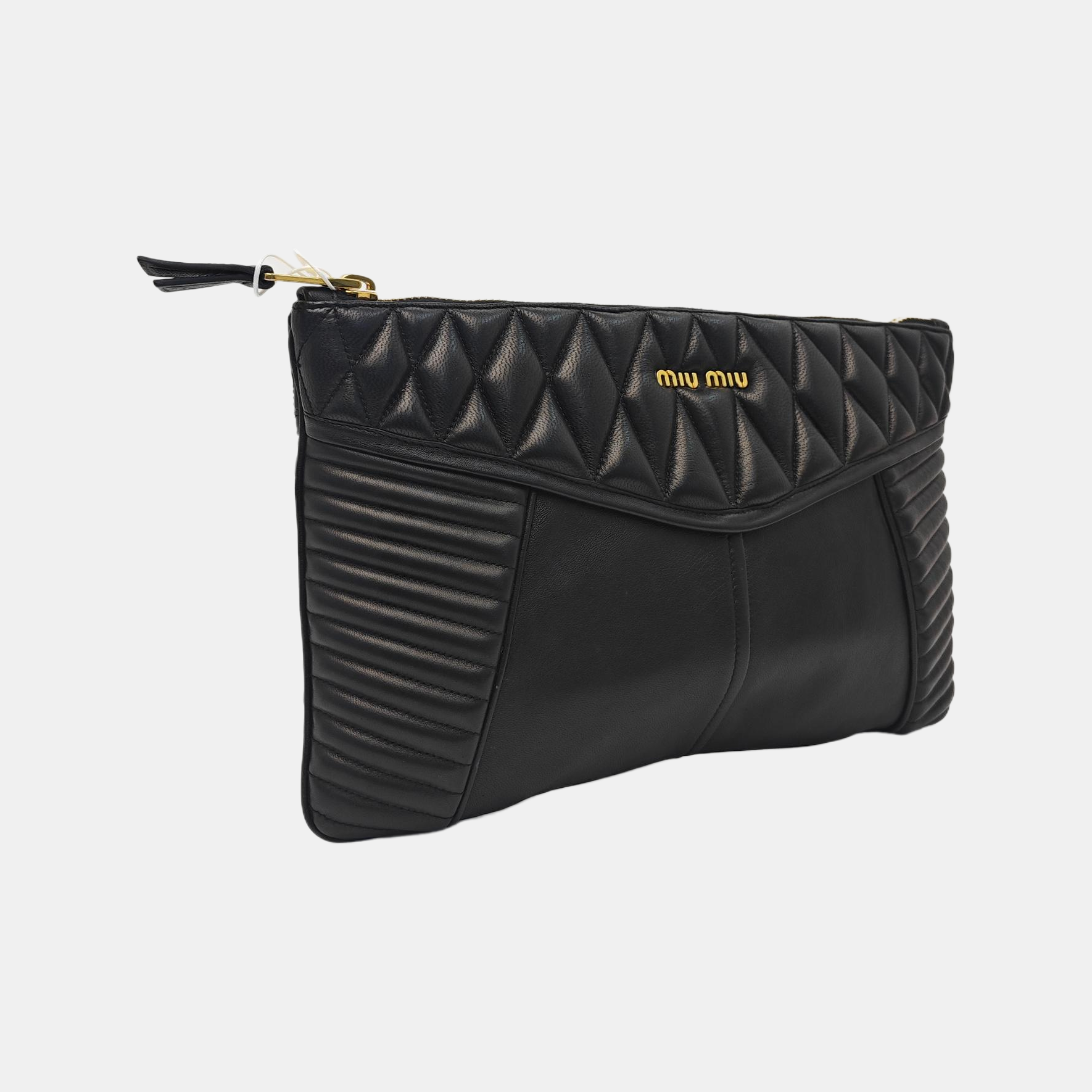 Quilted Lambskin Clutch Black