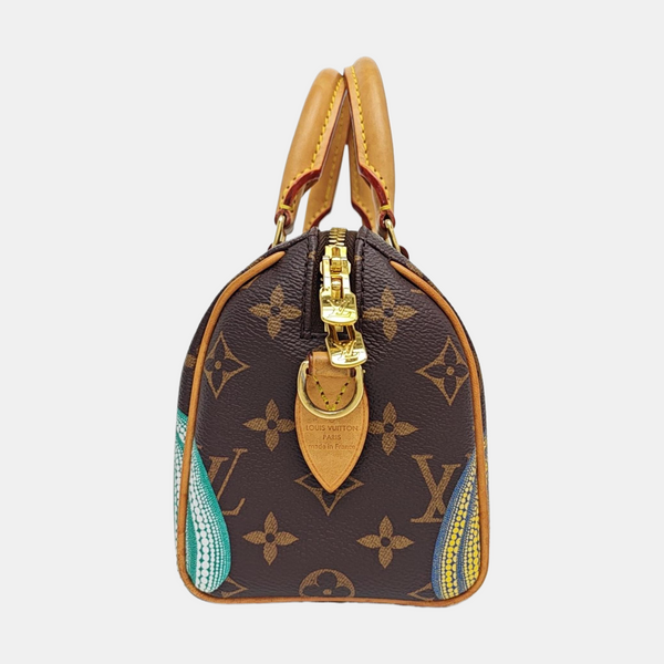 SPEEDY 20 Monogram Coated Canvas Brown