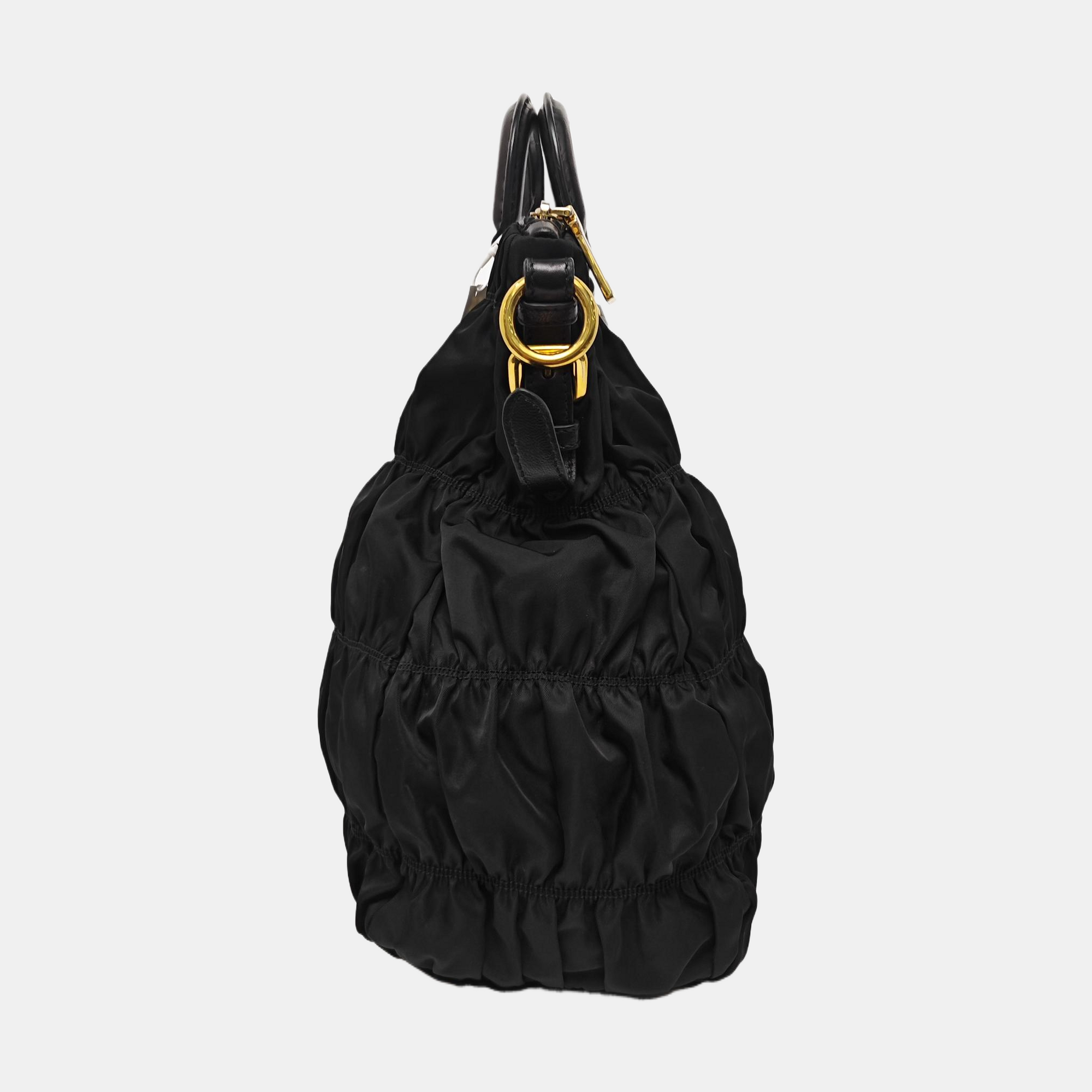 Nylon Tote Bag Black
